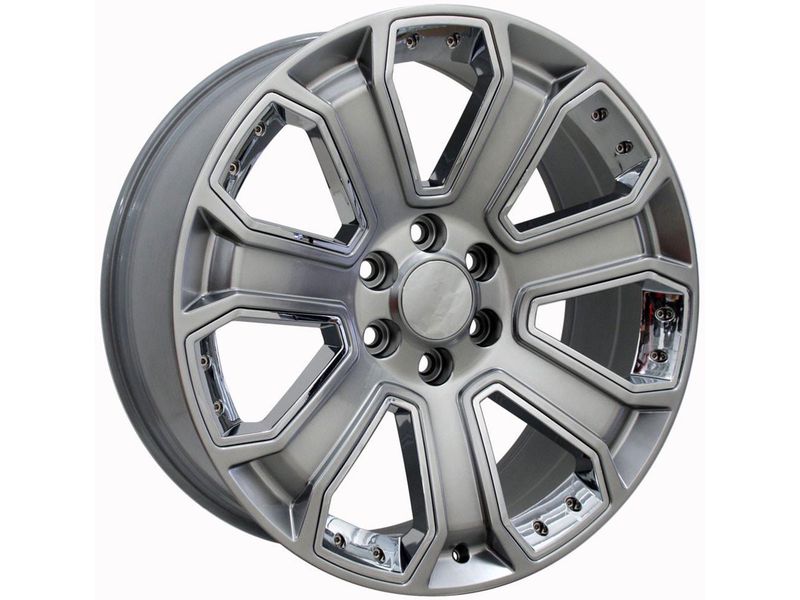 OE Grey & Chrome Inserts CV93B Wheels | RealTruck
