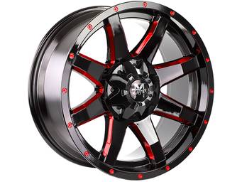 Off-Road Monster Black & Red M08 Wheel
