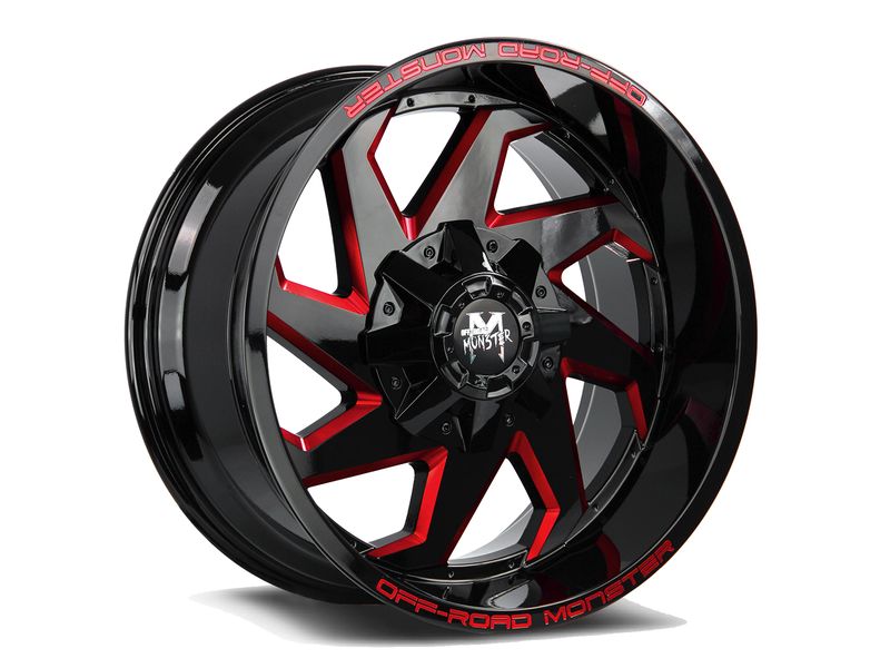Off-Road Monster Black & Red M09 Wheels | RealTruck