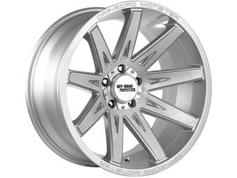 Off-Road Monster Brushed Silver M25 Wheel