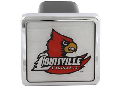 Officially Licensed NCAA Louisville Cardinals Chrome Metal Hitch