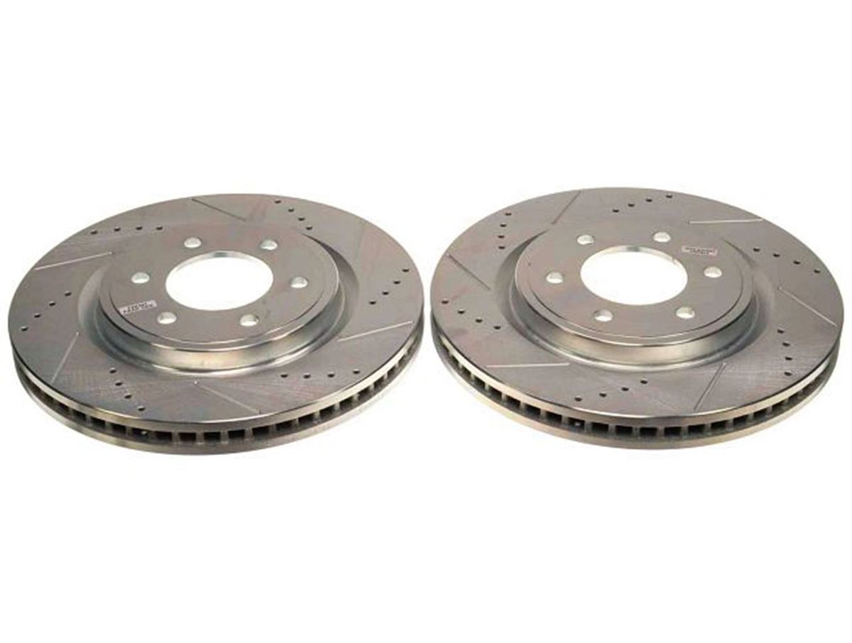 Power Stop 07-19 Cadillac Escalade Rear Evolution Drilled & Slotted Rotors - Pair