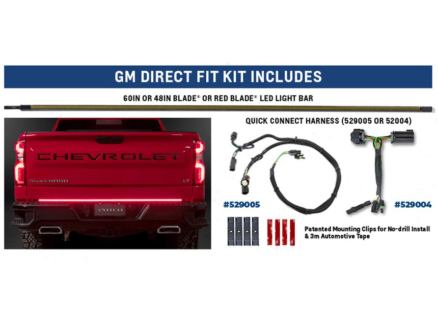 Putco Blade Direct Fit 60 LED Tailgate Light Bar PUT920196005 RealTruck