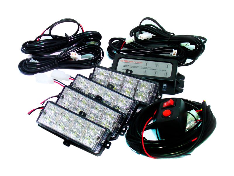 Race Sport LED Grille Strobe Light Kit RealTruck