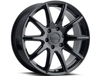 Raceline Gloss Black Spike Wheels