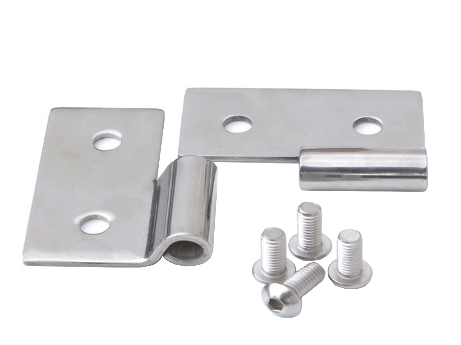 RAMページ Rampage Polished Stainless Lower Door Hinge Brackets 7407 | RealTruck