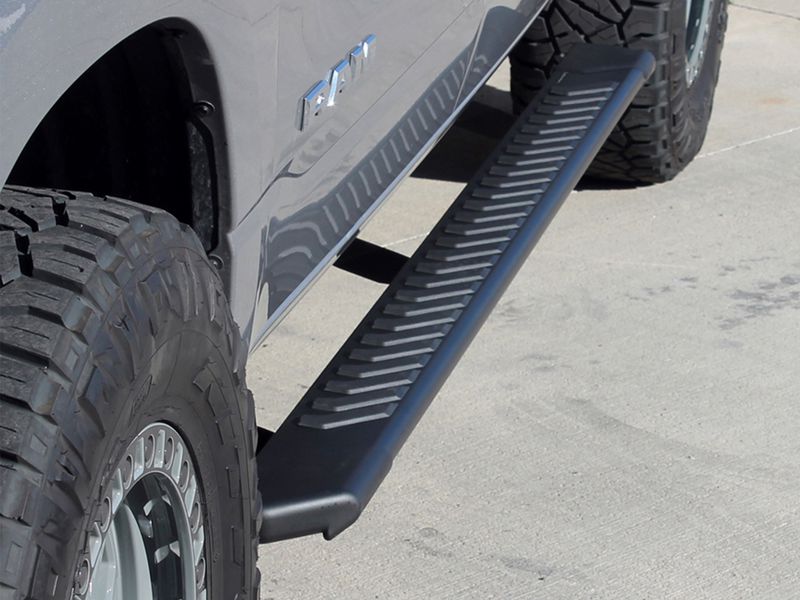 Raptor 5 Black OEM Style Full Tread Running Boards RealTruck