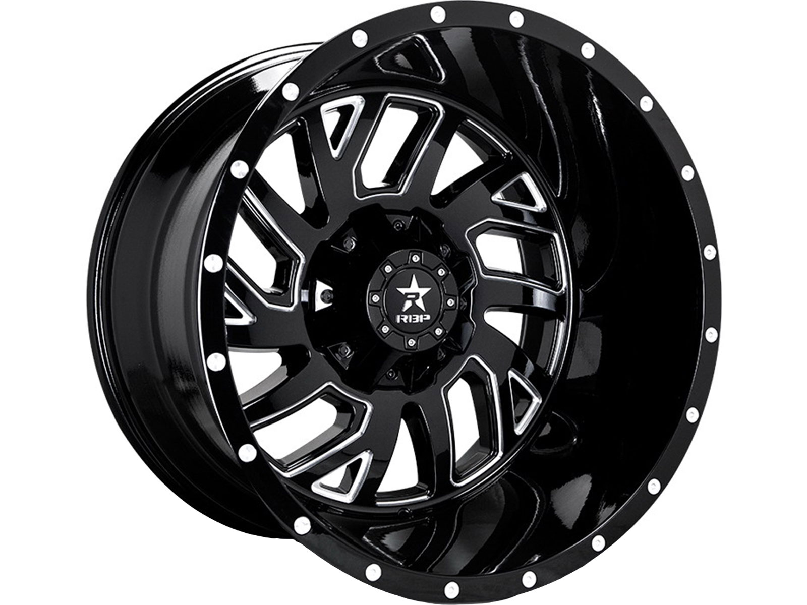 RBP Machined Black 65R Glock Wheel 65R-2212-97-44BG | RealTruck