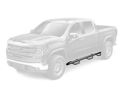 N-Fab Black Wheel To Wheel Nerf Steps F9584V-TX | RealTruck