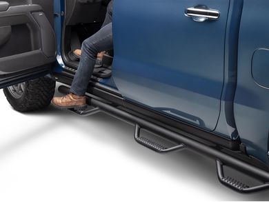 N-Fab Black Wheel To Wheel Nerf Steps F9584V-TX | RealTruck