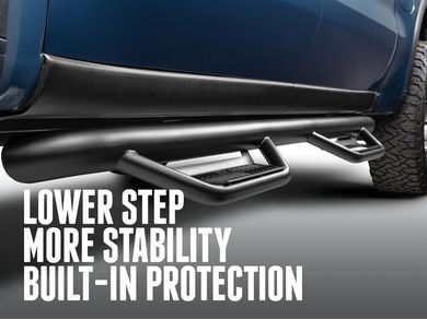 N-Fab Textured Black Cab Length Podium Steps HPD2080CC-TX | RealTruck