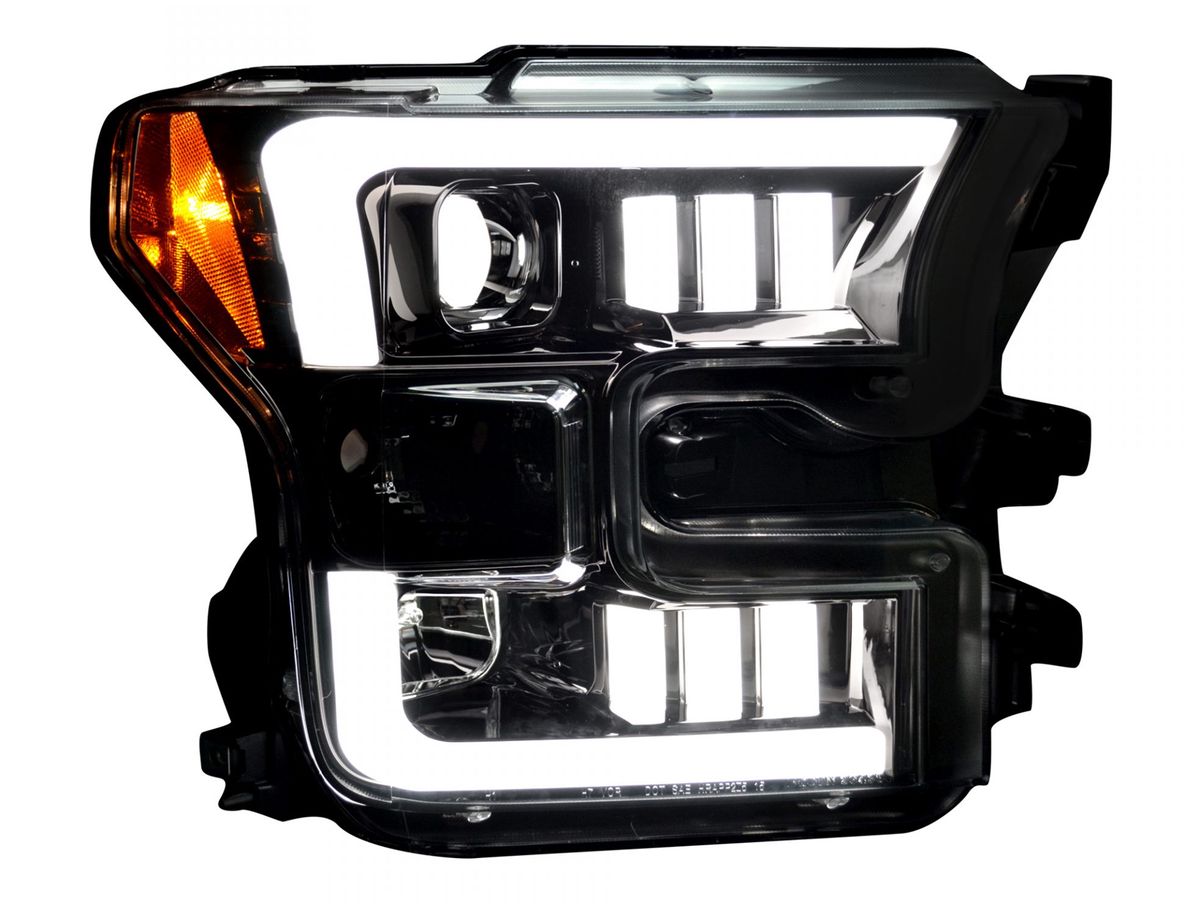 thumbnail interactive-video image 1 of Black Smoke LED Strip Projector DRL Headlights For 2002-2006 Cadillac Escalade (Pair) 1 of 4