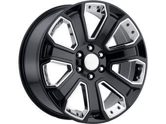 Rev OE Black & Chrome Inserts 588 Wheels