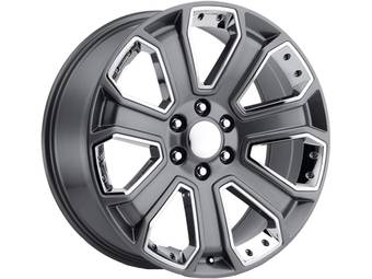 Rev OE Grey & Chrome Inserts 588 Wheels