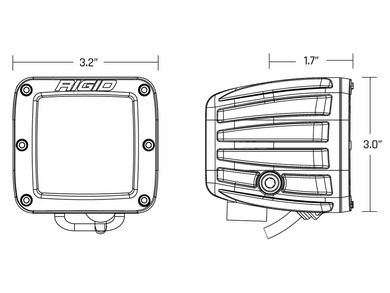 rigid industries 20252-D-シリーズ Amazon.com: RIGID INDUSTRIES 20252-D-Series-Spot-with-Amber