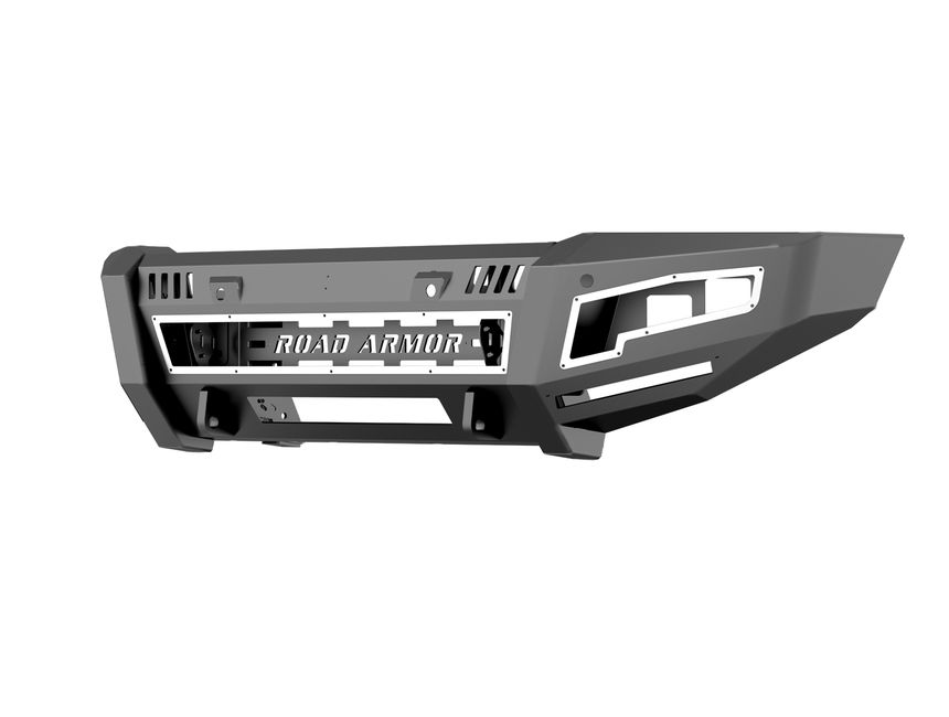 Road Armor Identity Black Front Bumper 3152DF-B0-P2-MR-BH-B | RealTruck