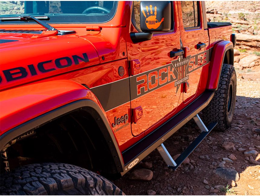 Rock Slide Engineering Gen 3 Step Sliders JT 4Door Kit BDSS300JT4 RealTruck