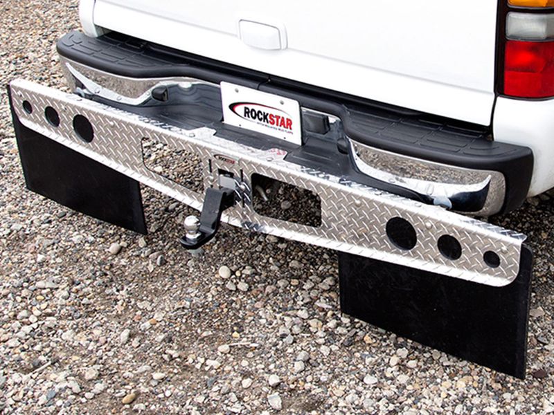 ACI-A1000022 ROCKSTAR Diamond Plate Mud Flaps | RealTruck