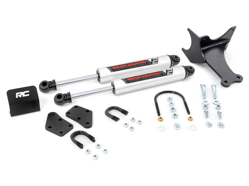 Rough Country V2 Steering Stabilizers 8749170 | RealTruck