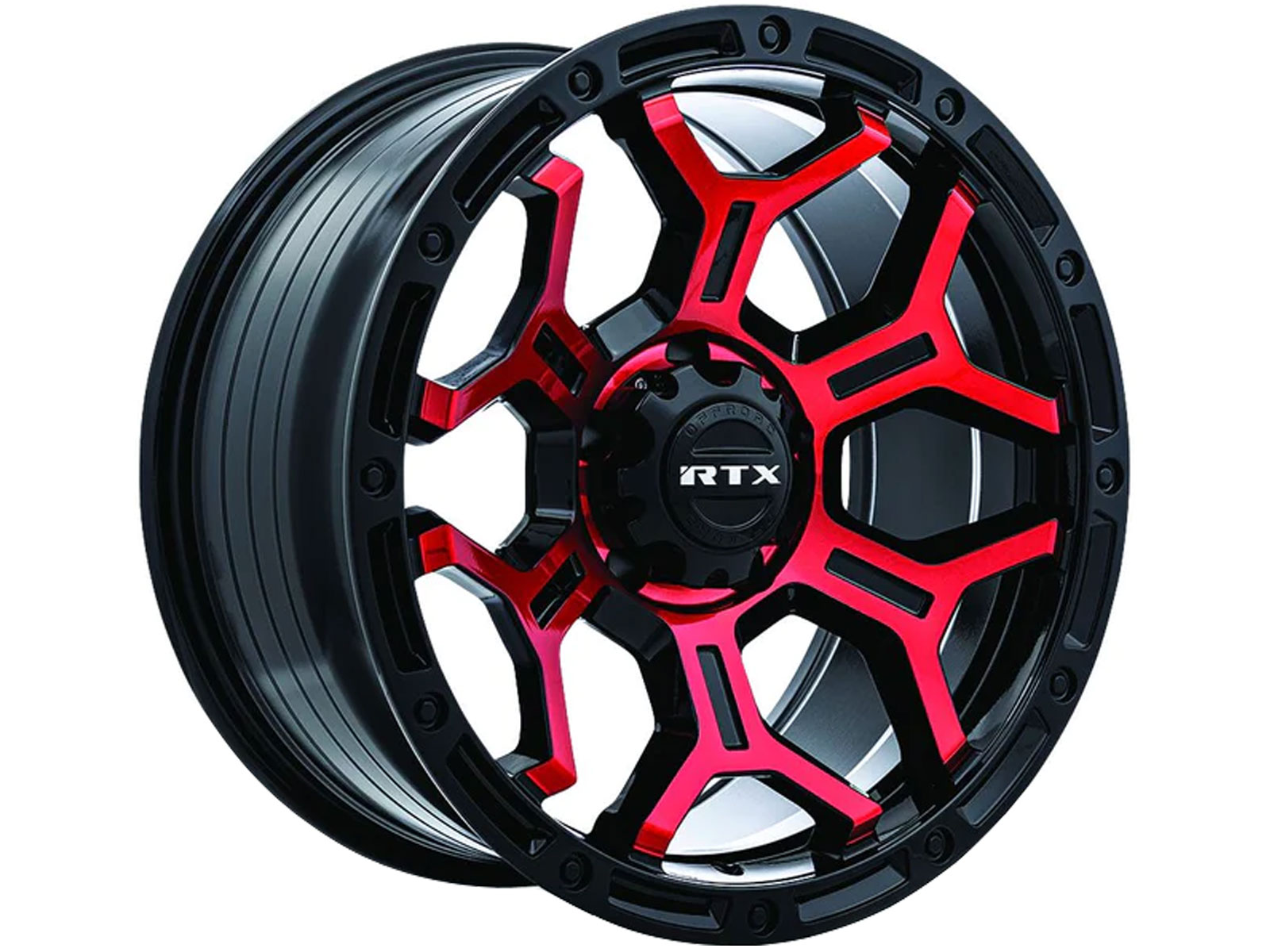 RTX Off-Road Black & Red Goliath Wheel 083104 | RealTruck