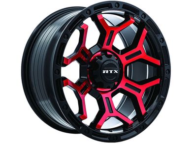 RTX Off-Road Black & Red Goliath Wheel 083104 | RealTruck