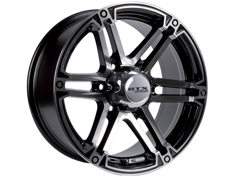 RTX OffRoad Machined Gloss Black Slate Wheels RealTruck
