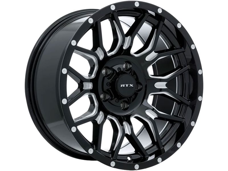 ブラック ループタイ RTX Off-Road Milled Gloss Black Claw Wheels | RealTruck