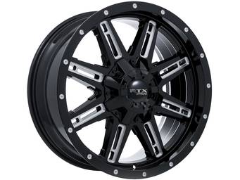 RTX Off-Road Milled Gloss Black Ravine Wheels