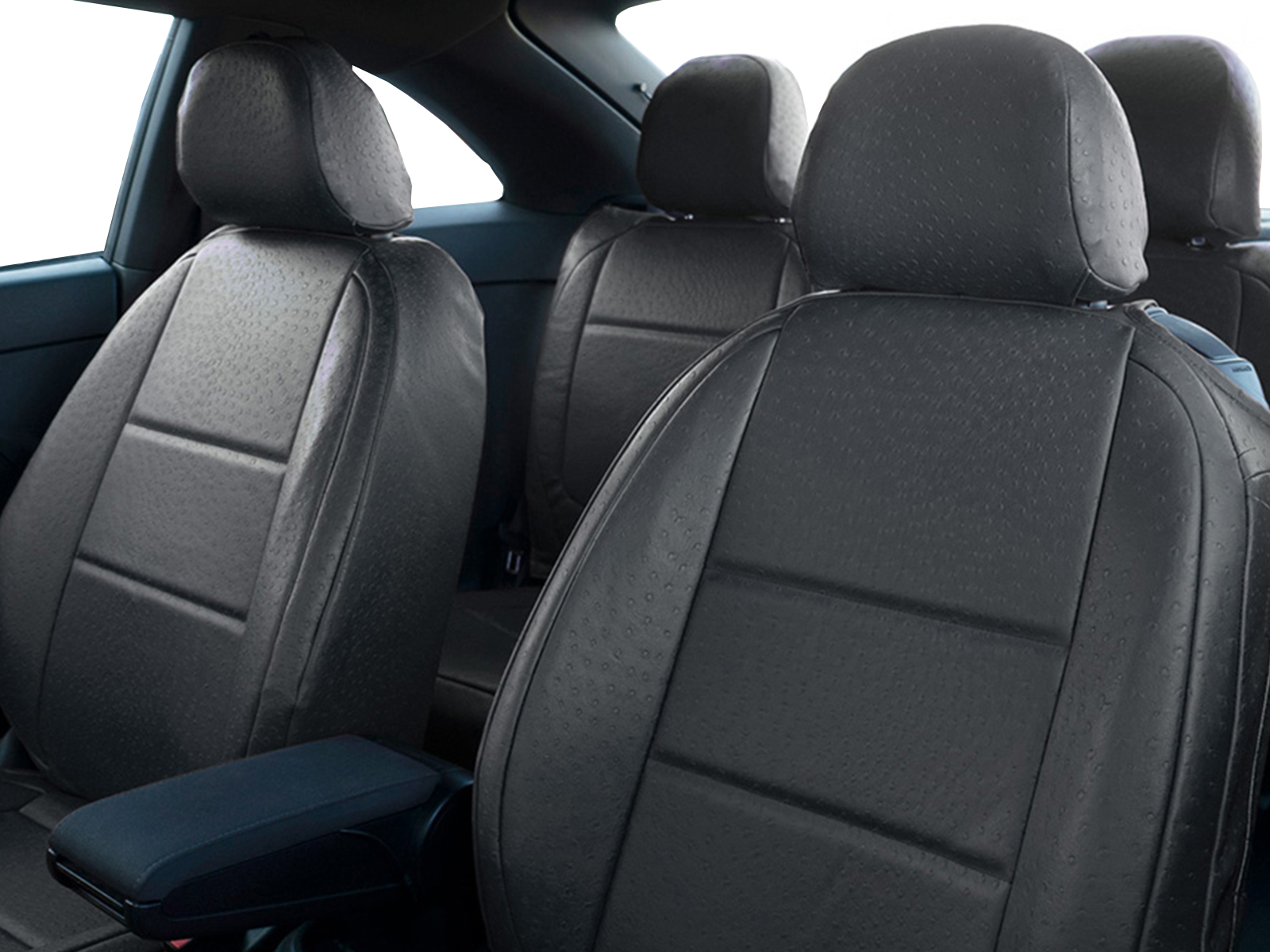 thumbnail image 2 of Faux Leather Car Seat Covers Full Set For Chevrolet – 5 Seats, Front & Rear, Airbag Friendly 2 of 5