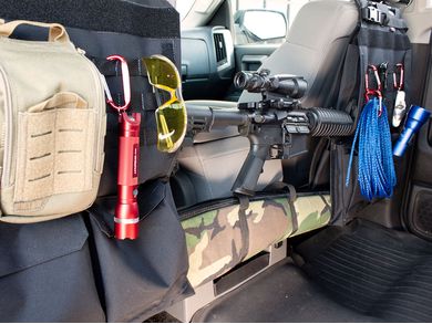 Molle Seat Back Organizer, Tactical Car Seat Organizer with Pouches, T –  Meta General
