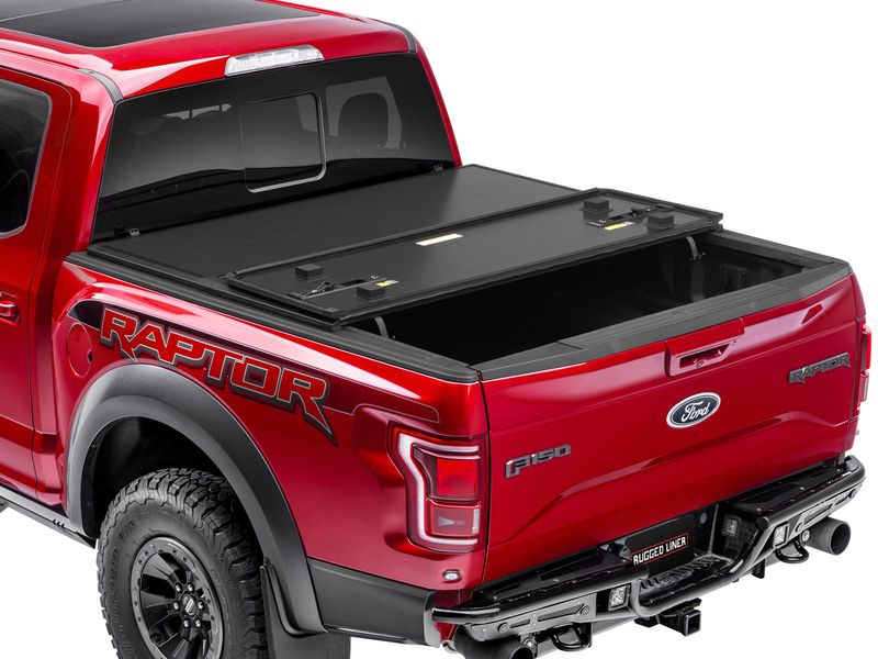 Rugged Liner HC3 Premium Hard Fold Tonneau Cover HC3HRL17 RealTruck