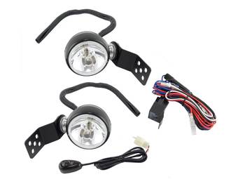 Rugged Ridge 3" Hood Latch Mounted Halogen Lights