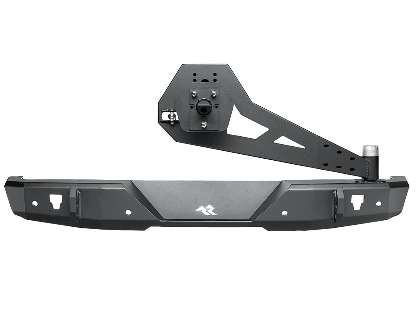 Rugged Ridge HD Rear Bumper w/ Tire Carrier | RealTruck
