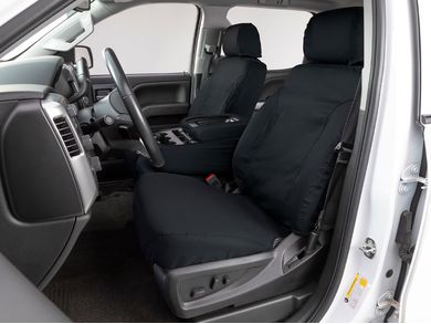 Polycotton Fabric Charcoal Black Covercraft Custom-Fit Front Bucket SeatSaver Seat Covers 