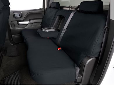 Covercraft SeatSaver Front Row Custom Fit Seat Cover for Select Cadillac Escalade Models Misty Grey Polycotton 