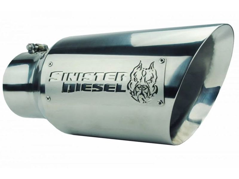 Sinister Diesel Stainless Steel Exhaust Tip SINSDETAC57P RealTruck
