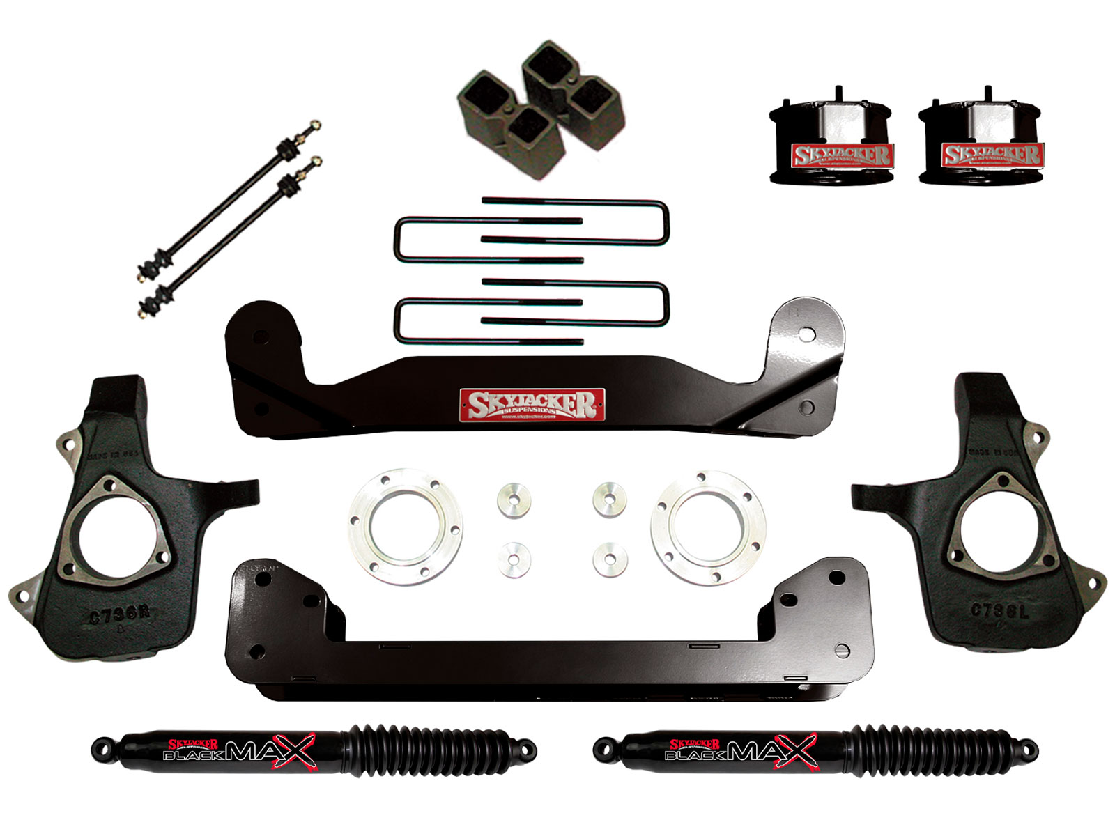 Fits 2014-2016 Chevy Silverado/GMC Sierra 1500 (SKY-C14460PK-B)