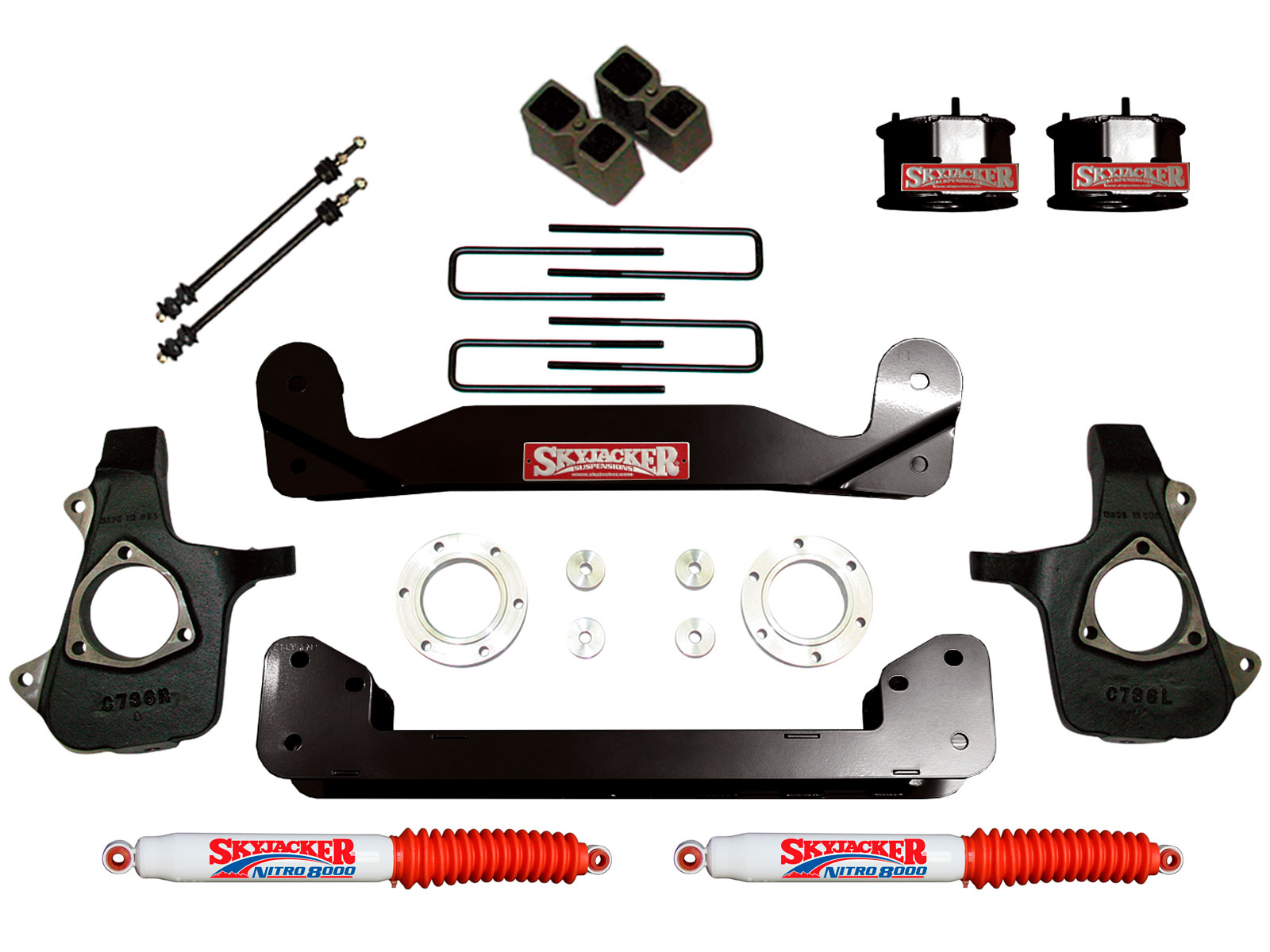 Fits 2014-2019 GMC Sierra 1500, 2014-2022 Chevy Silverado 1500 (SKY-C14460APK-N)