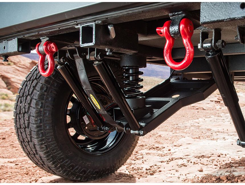 Smittybilt DRing Shackle 3/4" Red 13047R RealTruck