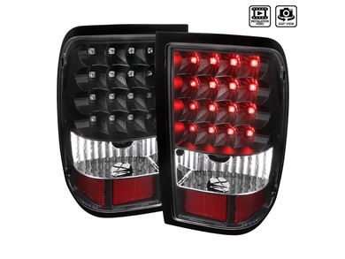 SPEC-D Black LED Tail Lights LT-RAN06JMLED-V2-TM | RealTruck