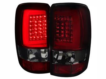 Spec-D Smoked Red and Chrome LED Tail Lights