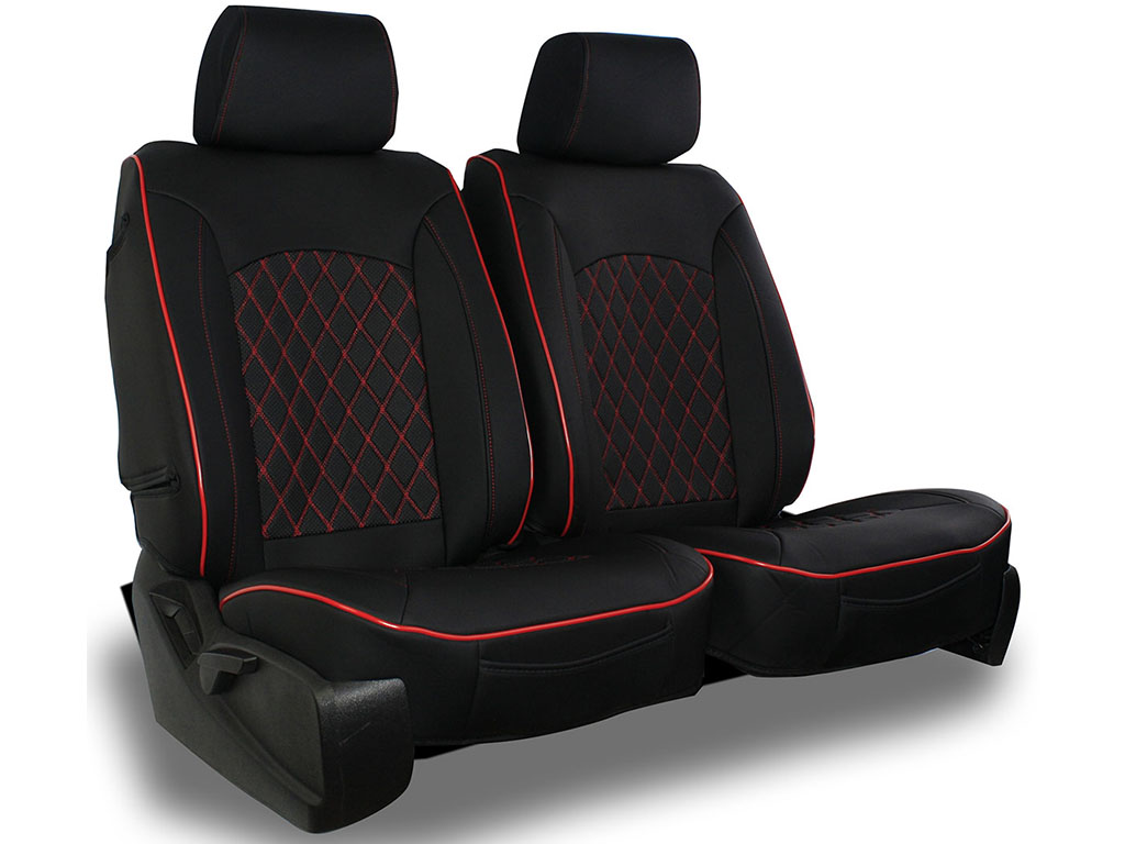 Superlamb Semi-Custom Diamond Leatherette Seat Covers FF2224-PV01BR