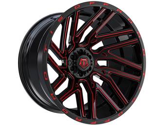 TIS Black & Red 554 Wheels