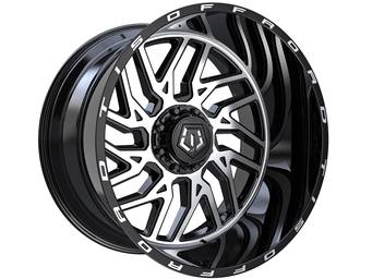 Vision Milled Gloss Black Brawl Wheel VWI-404-24270GBMS-51 | RealTruck