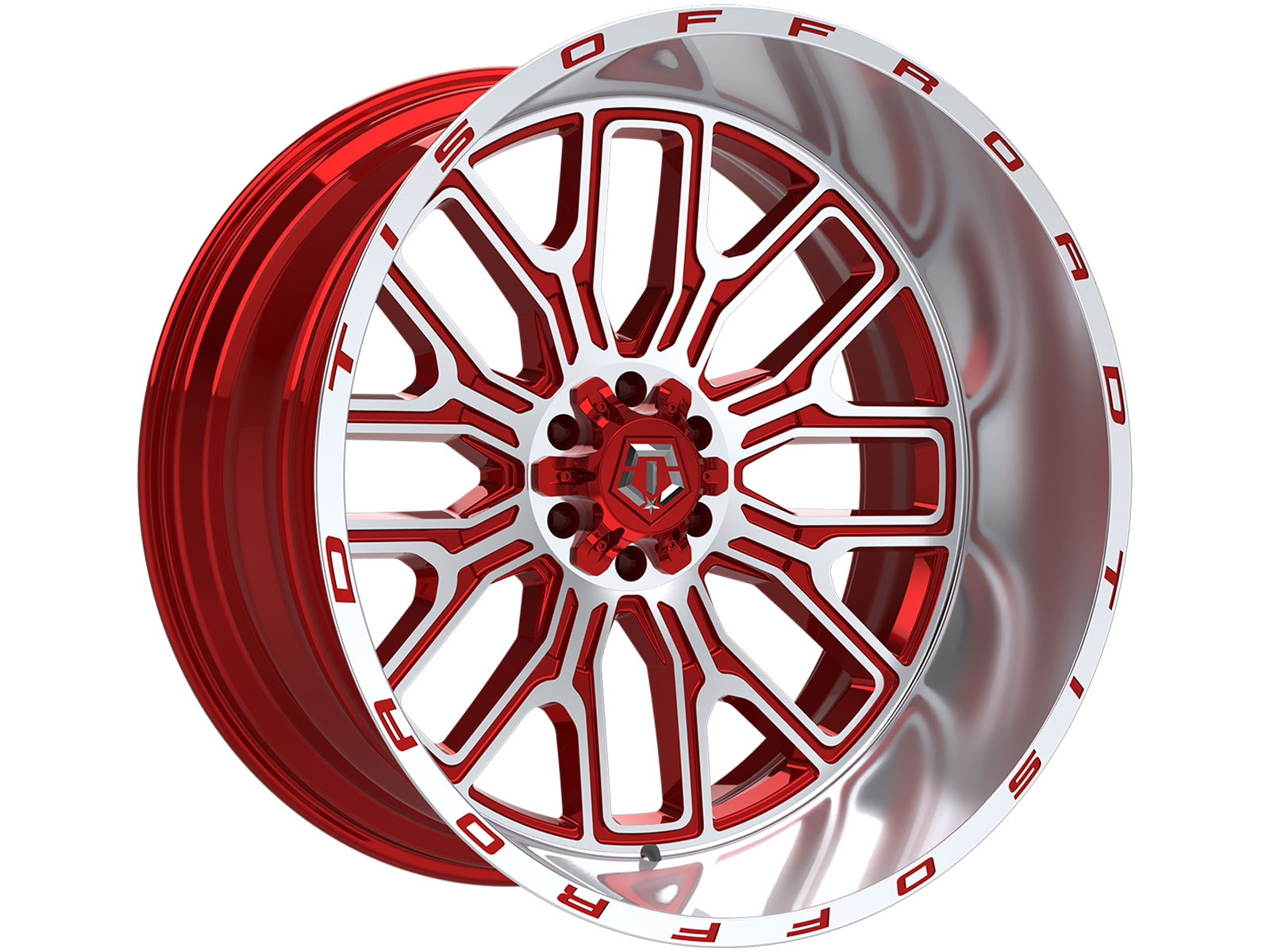 TIS Machined Red 560 Wheels | RealTruck