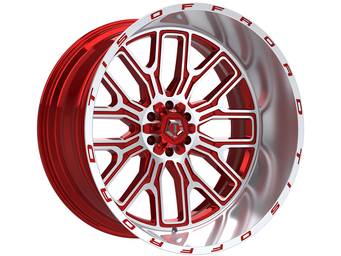 TIS Machined Red 560 Wheels