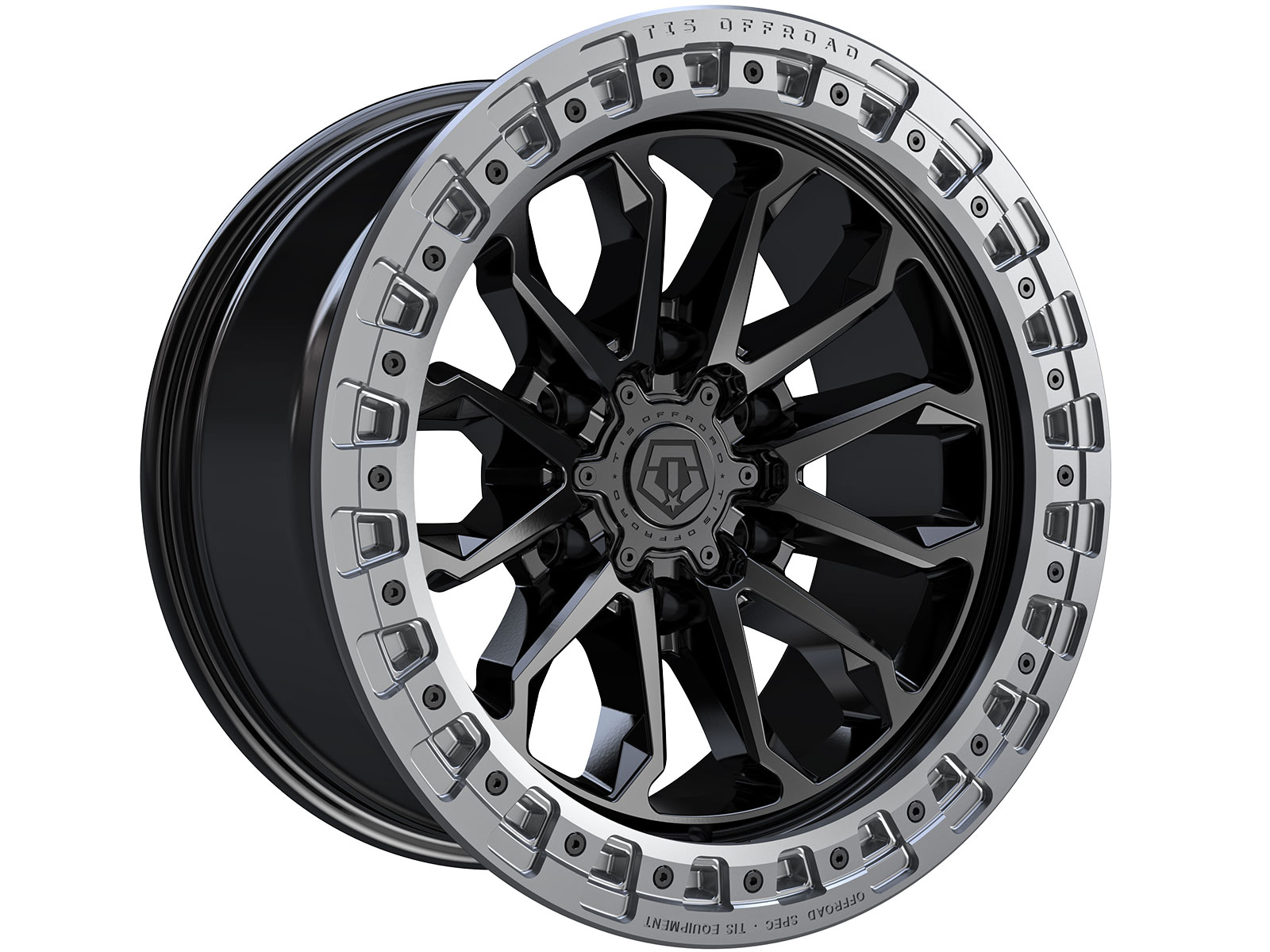 TIS Matte Black & Grey 556 Wheels | RealTruck