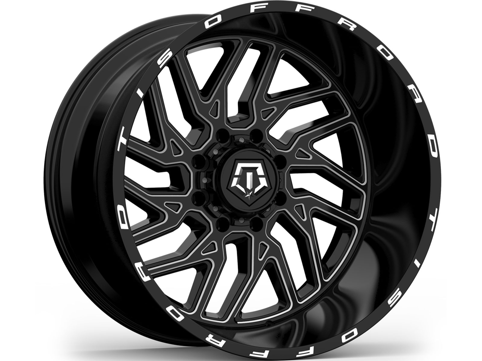 TIS Milled Gloss Black 544 Wheel 544BM-2800535 | RealTruck TIS Milled Gloss Black 544 Wheel 544BM-2800535 | RealTruck