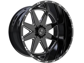 TIS Milled Gloss Black 551 Wheels
