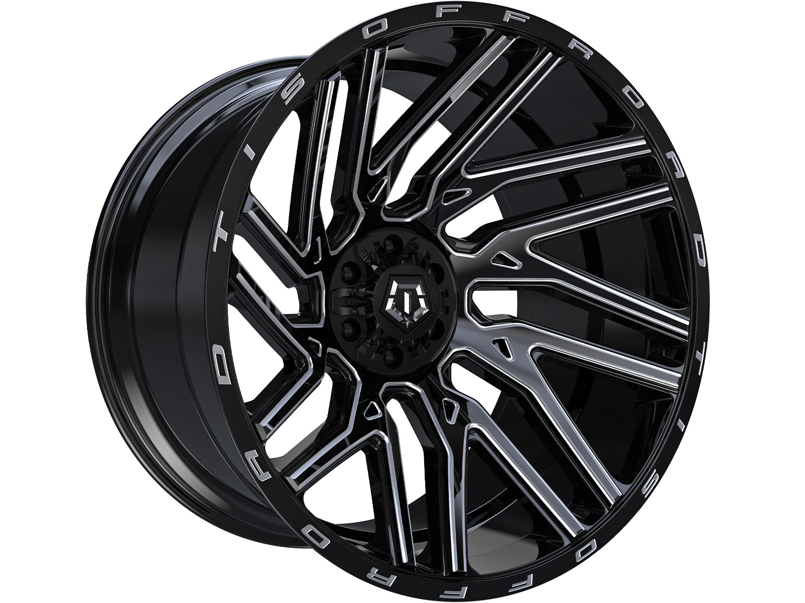 TIS Milled Gloss Black 554 Wheel 554BM-2105219 | RealTruck